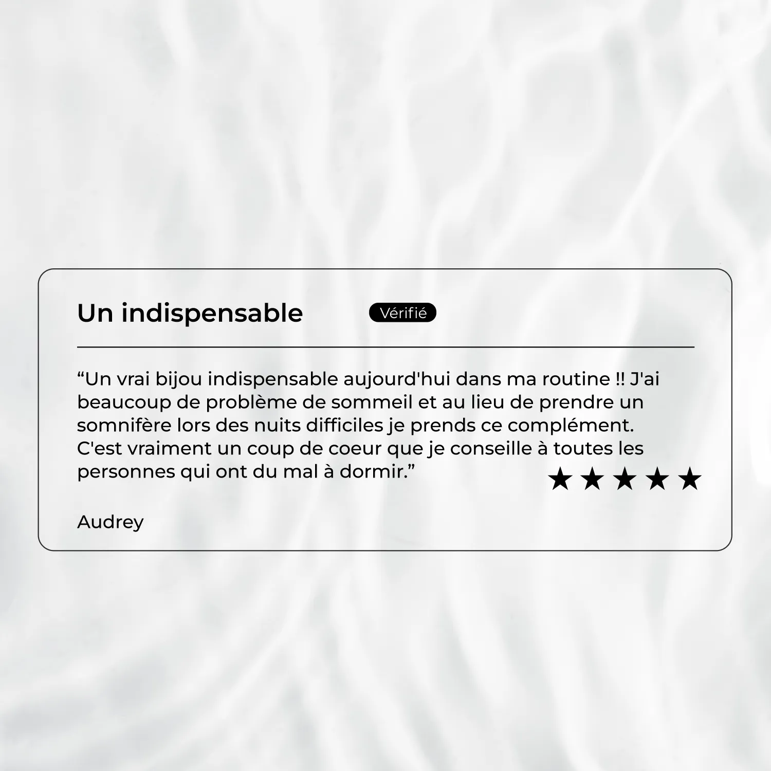 Boost Sommeil, avis client vérifié