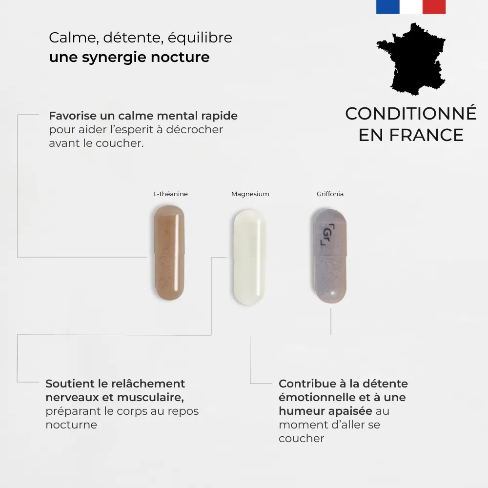 MyCuure Nacht Box, Synergie L-Theanin, Magnesium, Griffonia