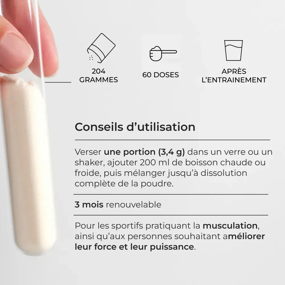 Créatine Creapure® conseils d'utilisation