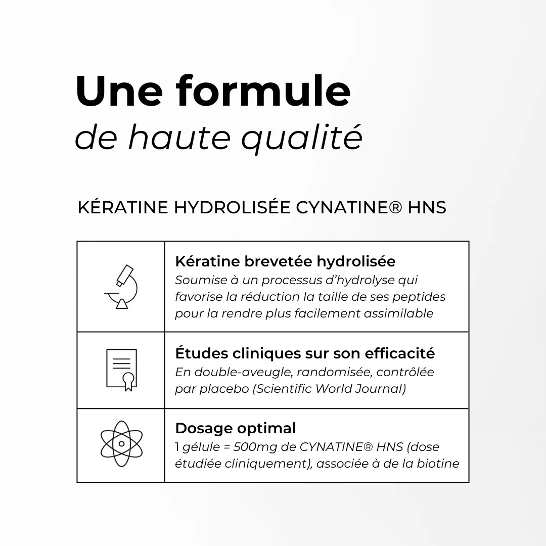 Bienfaits de la Kératine Cuure