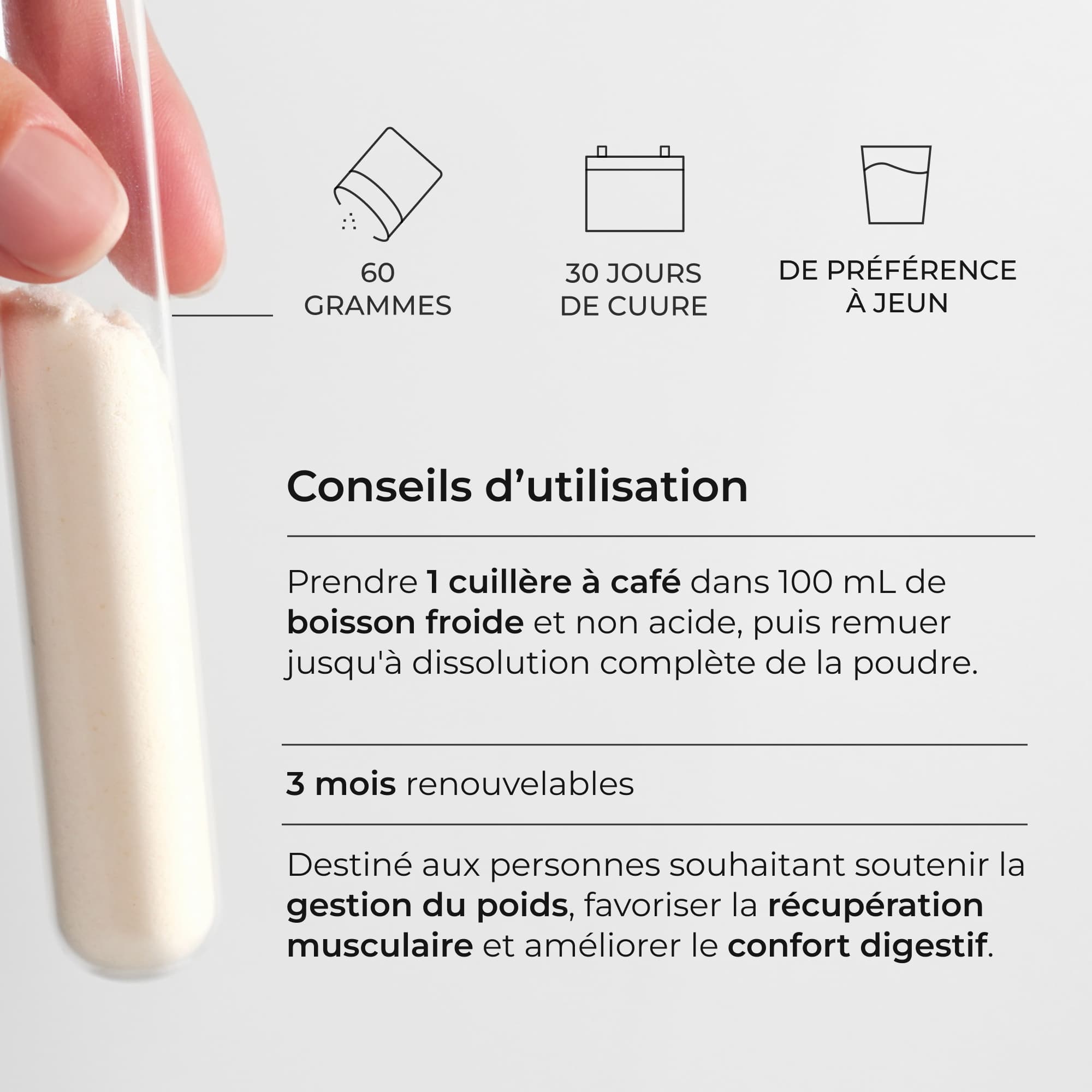 L-Glutamine Cuure en poudre - visuel 5