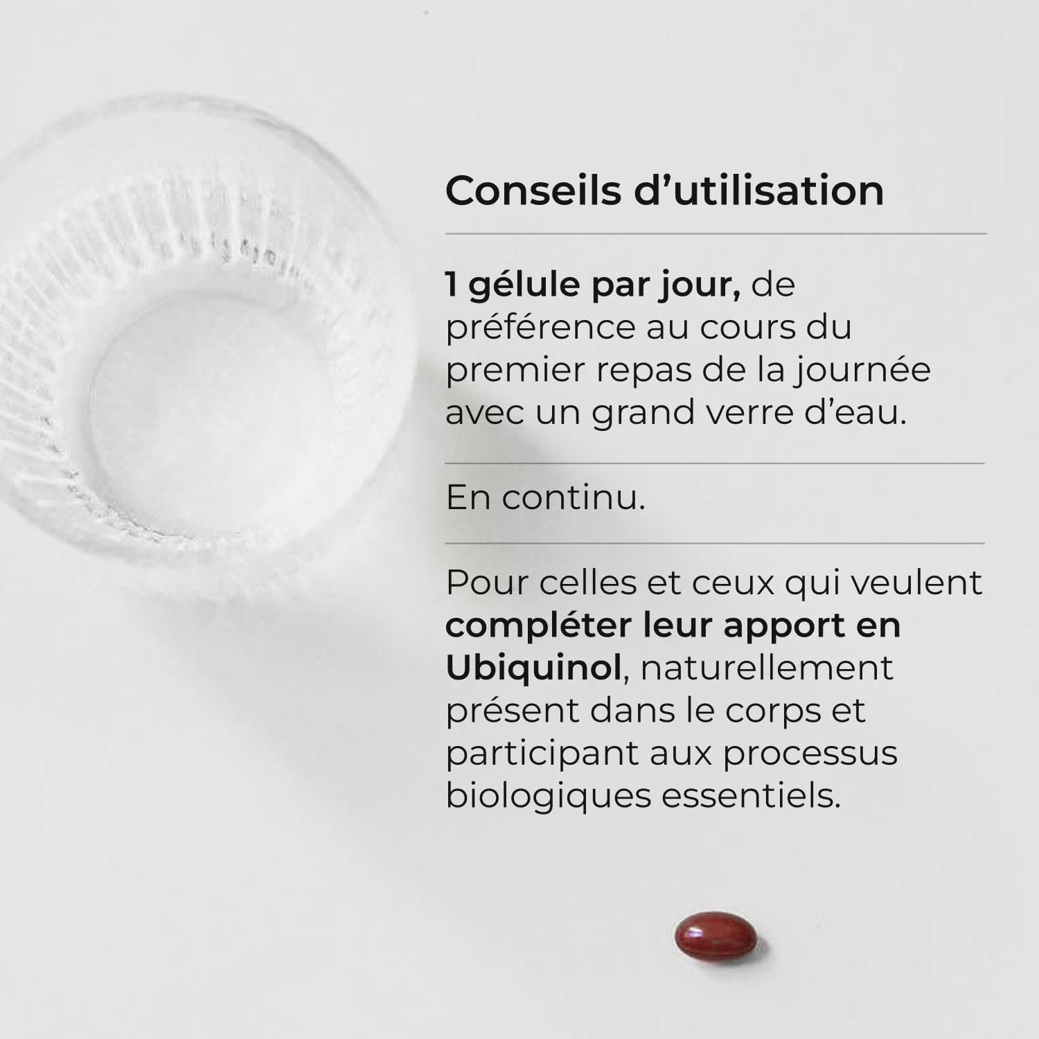 Conseils d'utilisation de l'Ubiquinol CoQ10 Cuure