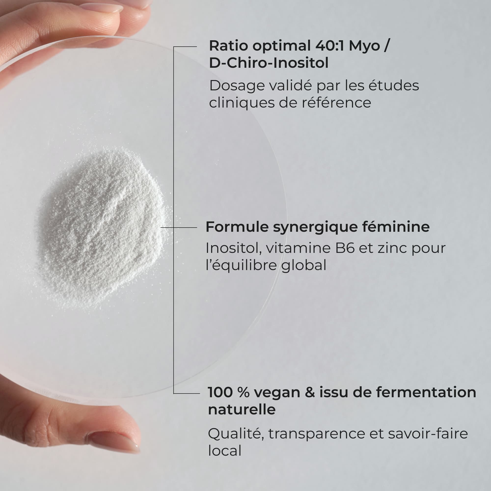 Inositol Cuure, calidad