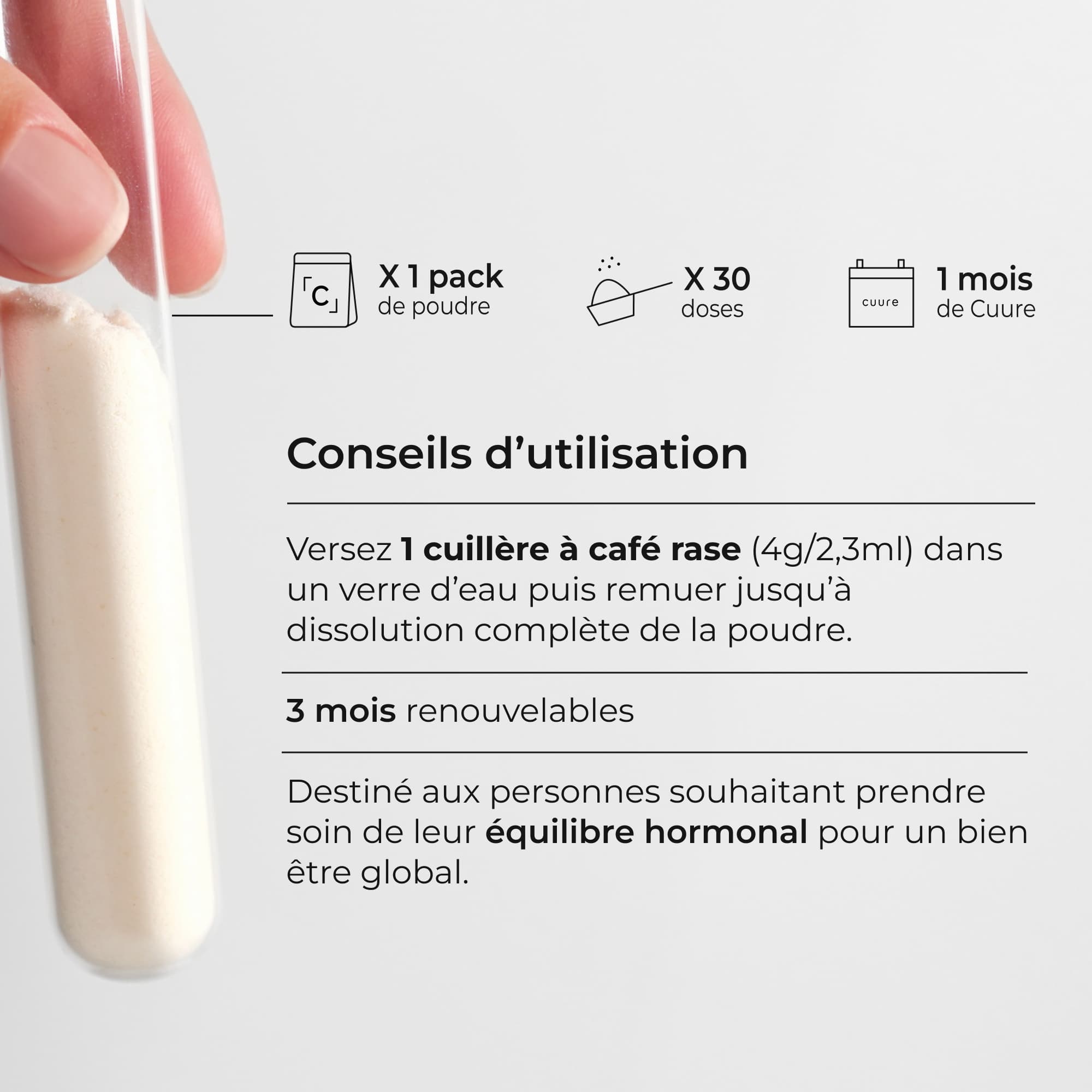 Inositol Cuure, recomendación