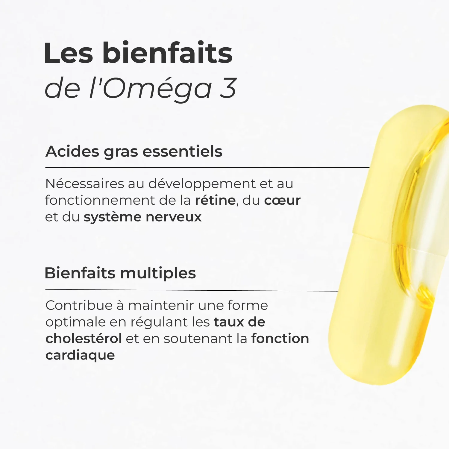 Oméga 3 Cuure, visuel produit