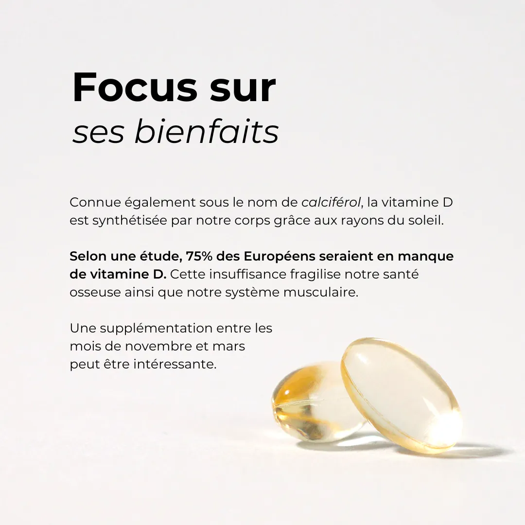 Vitamine D3 Cuure, bienfaits
