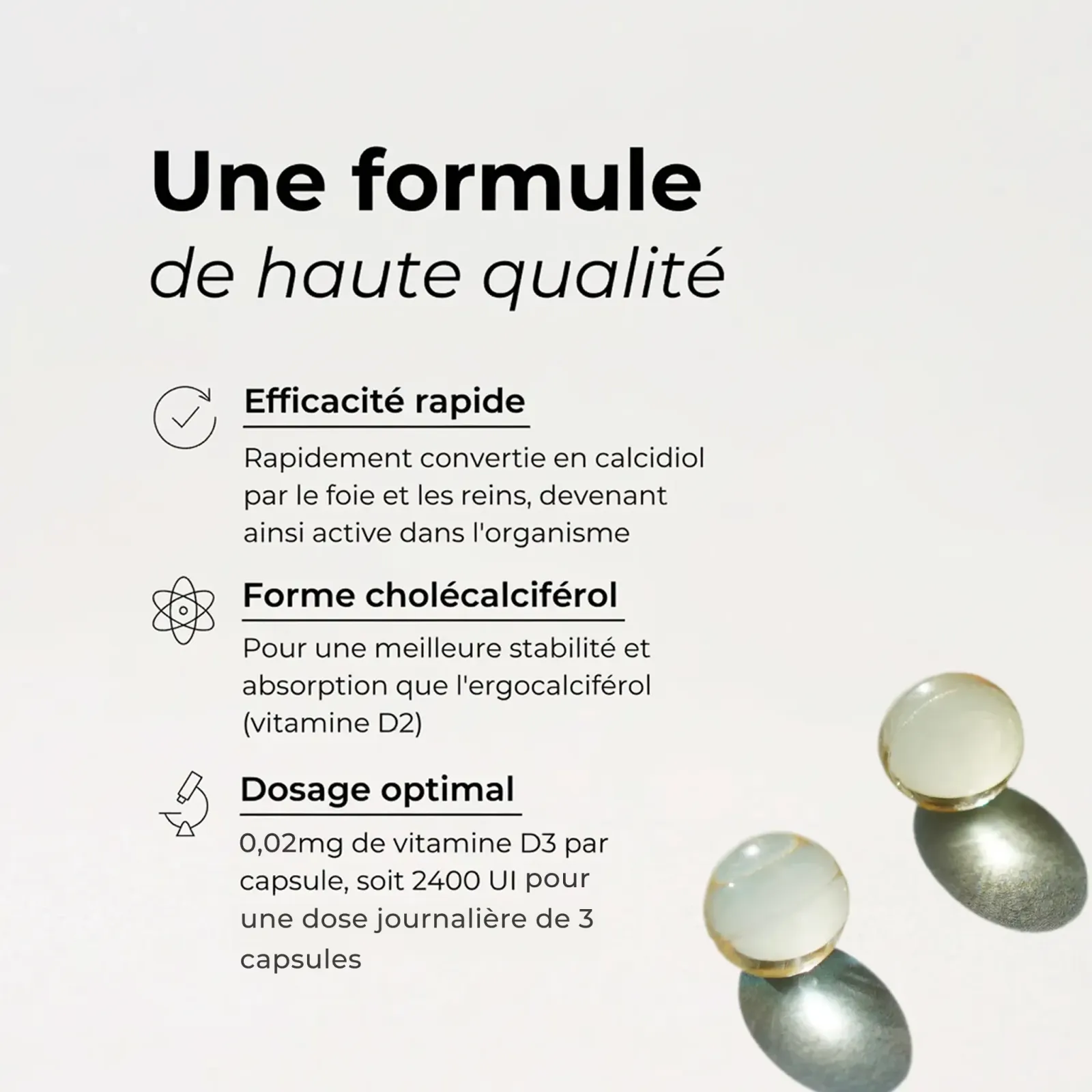 Vitamine D3 Cuure, visuel produit